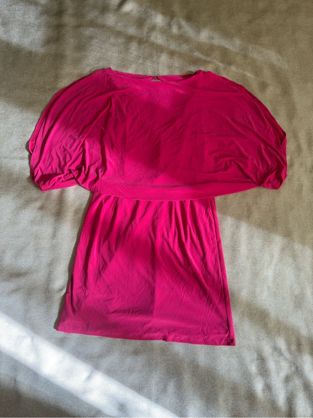 Jessica Simpson ~ Fuchsia Pink Jersey Split Sleeve Dress size 12